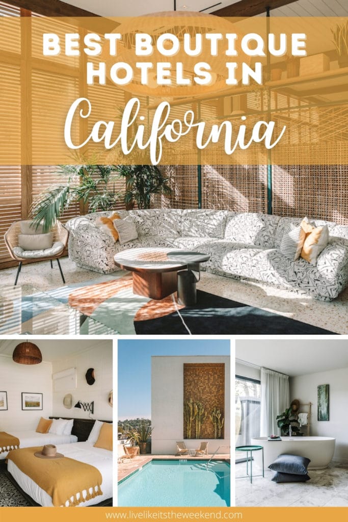 mejores hoteles boutique en California pin cover