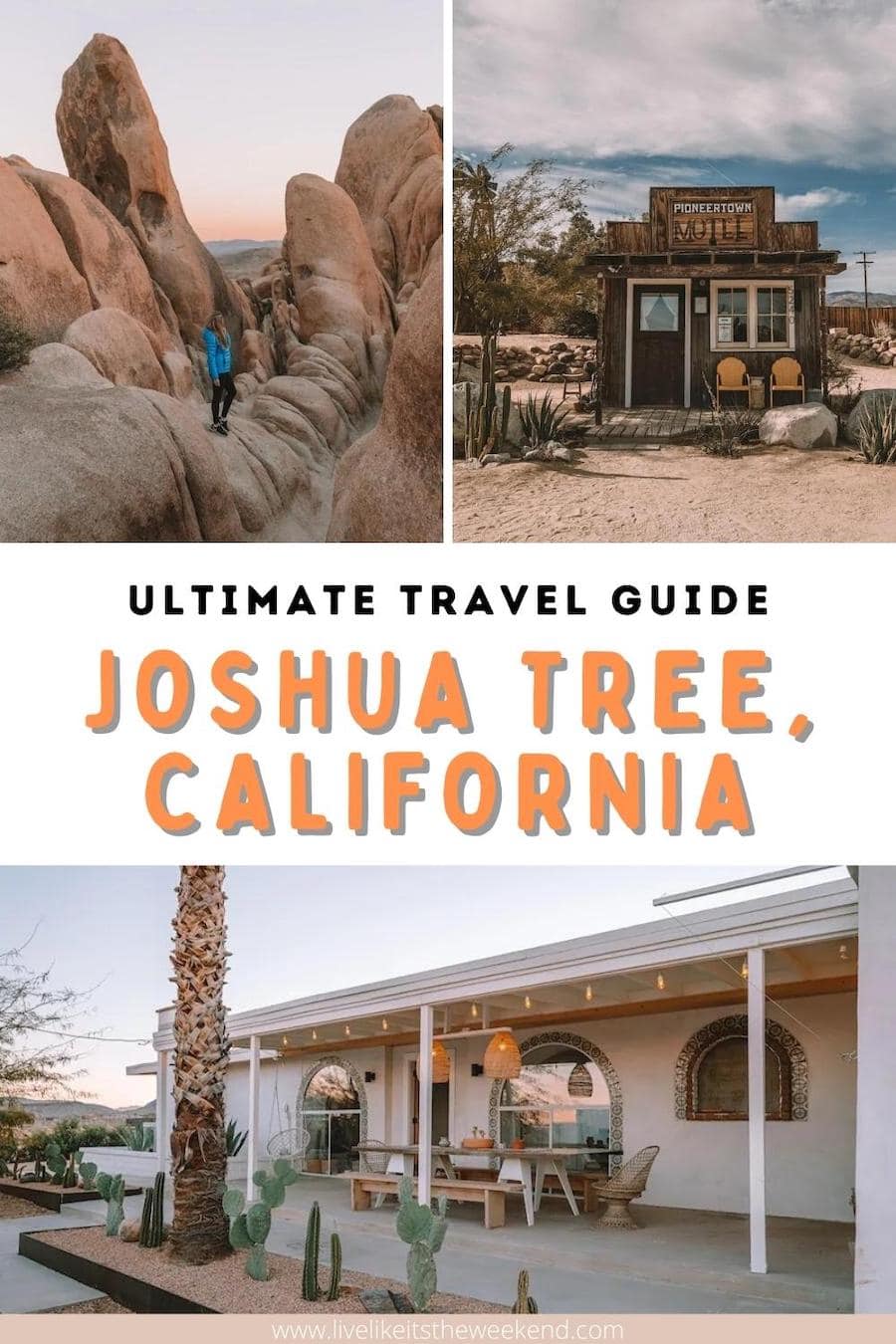 Las mejores cosas para hacer en la portada del pin de la publicación del blog de Joshua Tree