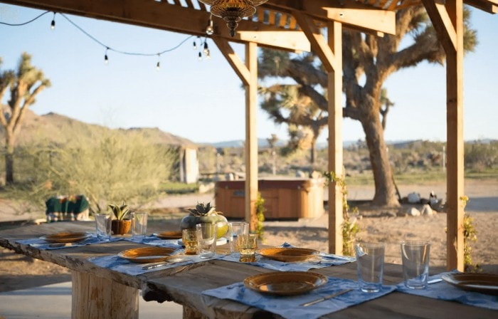 Corriente de aire mercante en Joshua Tree