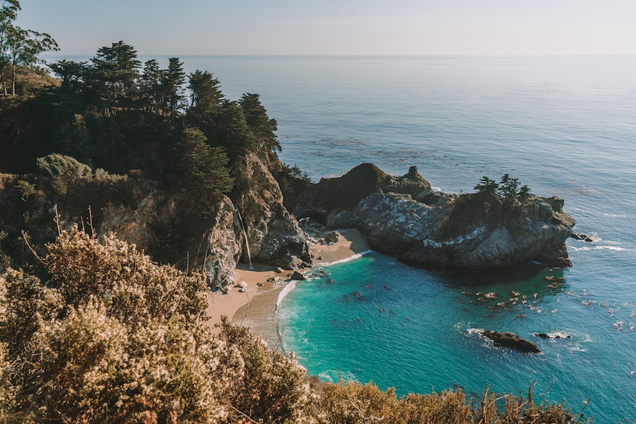 Vista costera de Big Sur