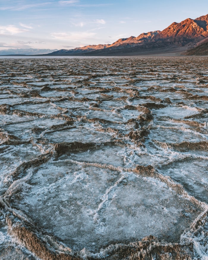Cuenca de Badwater en el Valle de la Muerte