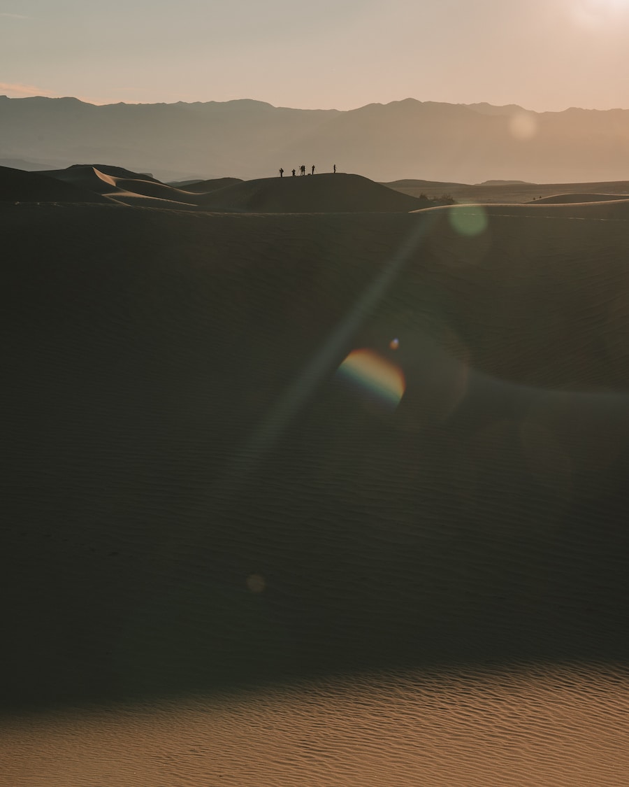 Dunas de arena en Death Valley en invierno