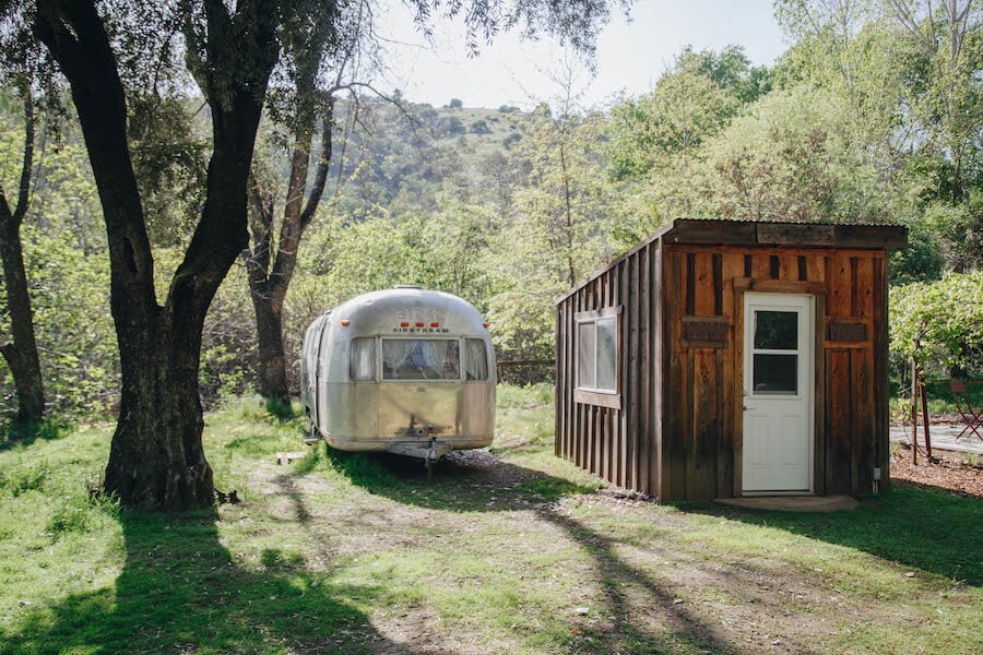 Airstream glamping en California