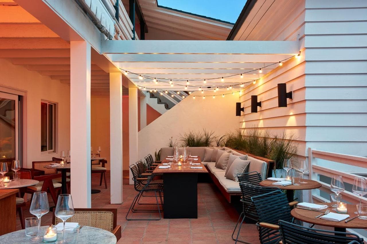 Restaurante del Hotel Joaquín para la guía de fin de semana de Laguna Beach