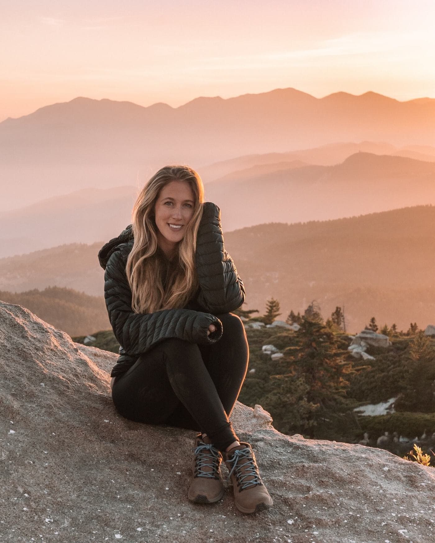 Atardecer en Keller Peak en Big Bear, California