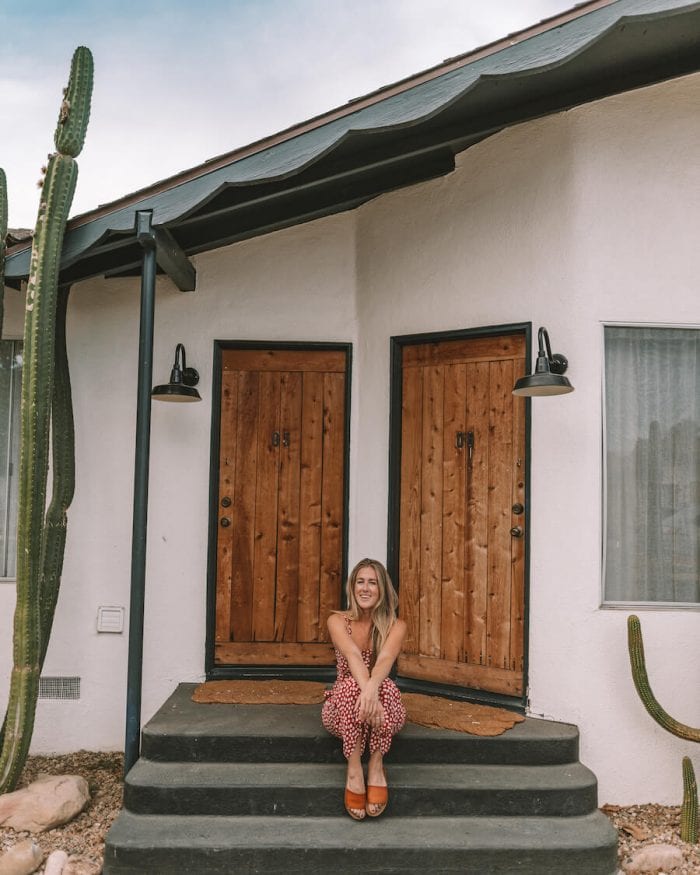 Michelle Halpern en el Alamo Motel en Los Álamos