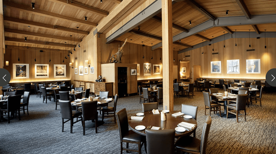 interior del albergue del valle de yosemite