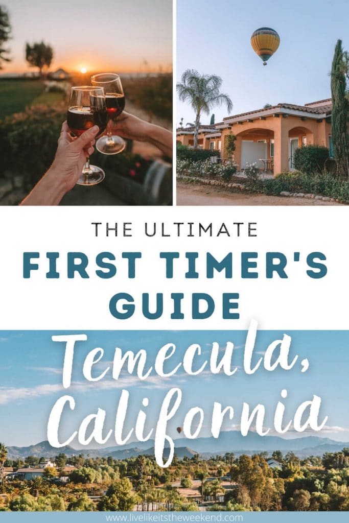 Portada de Pinterest para la guía de Temecula