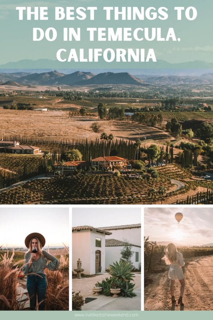 Portada de Pinterest para la guía de Temecula