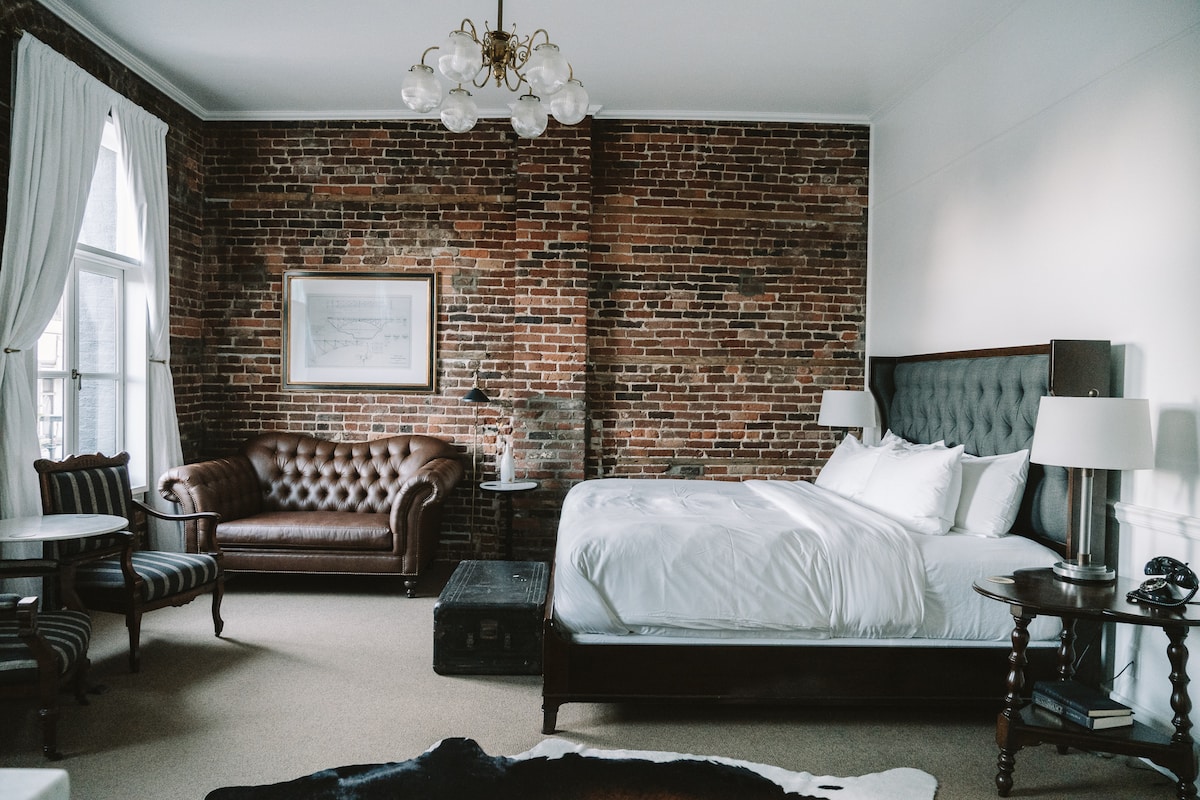 Interior de la habitación de huéspedes dentro del Hotel Holbrooke