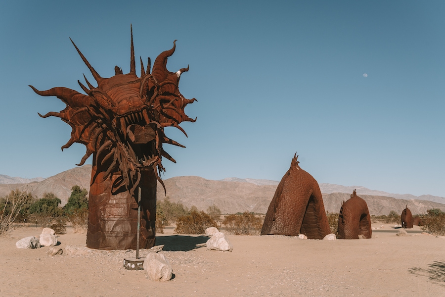 Escultura de dragón en Anza Borrego