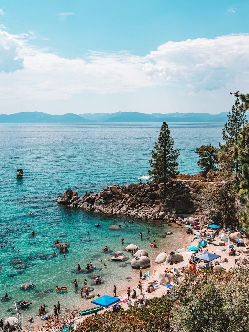 Playa Secret Cove en el lago Tahoe