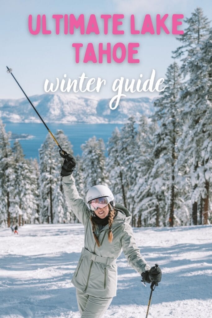 Cubierta de pasador de guía de invierno de Lake Tahoe
