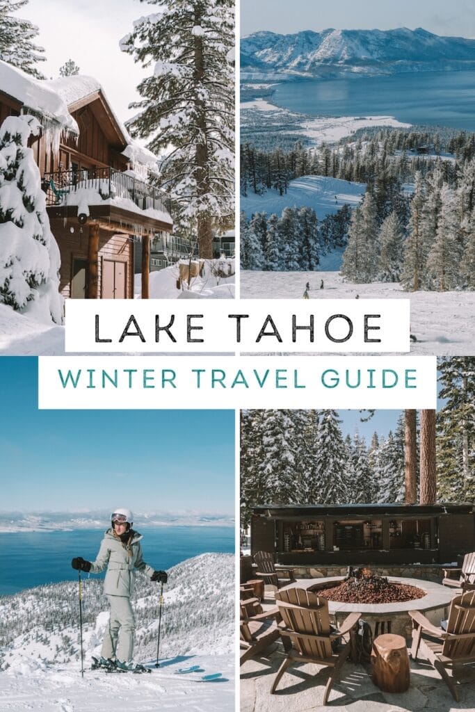 Cubierta de pasador de guía de invierno de Lake Tahoe