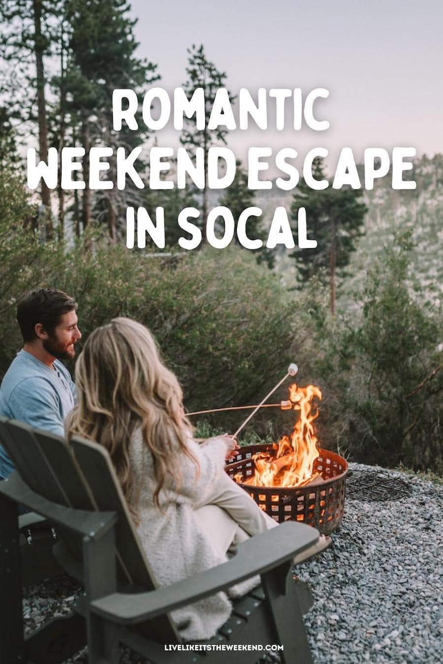 escapada romántica de la publicación del blog de los ángeles pin cover