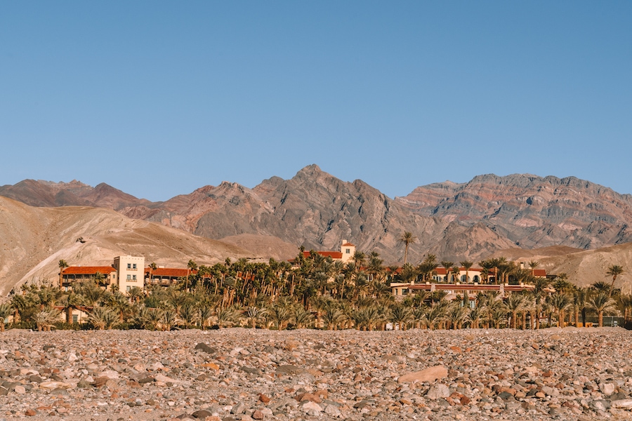 Vista del Oasis en el Valle de la Muerte - dónde alojarse en el Valle de la Muerte